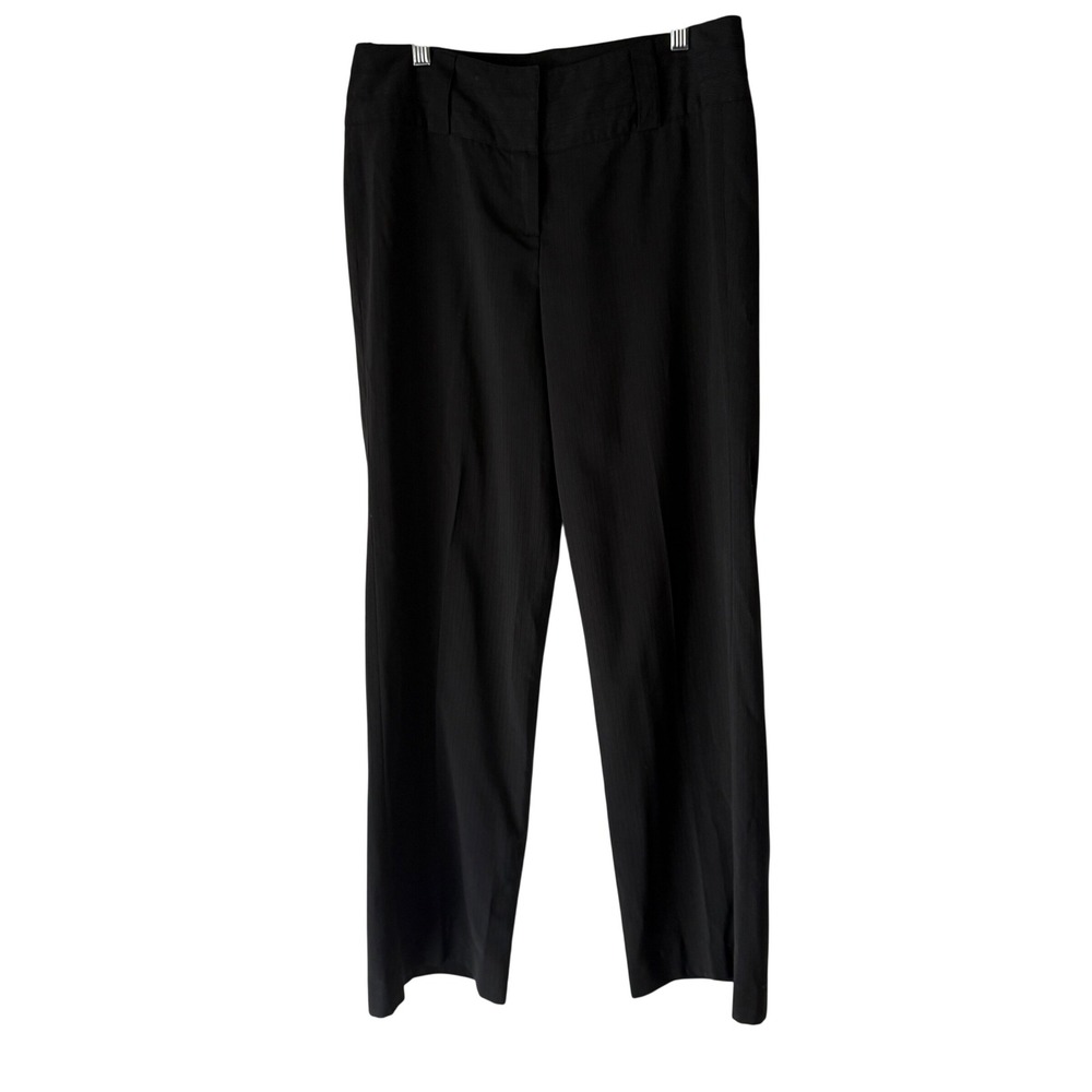 Vintage‎ Y2k Black Pinstripe Dress Pants 6 Low Rise Interview Outfit Women